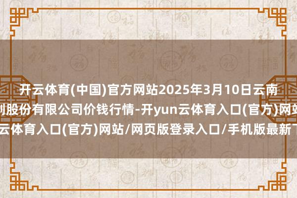 开云体育(中国)官方网站2025年3月10日云南昆明呈贡龙城农居品谋划股份有限公司价钱行情-开yun云体育入口(官方)网站/网页版登录入口/手机版最新下载