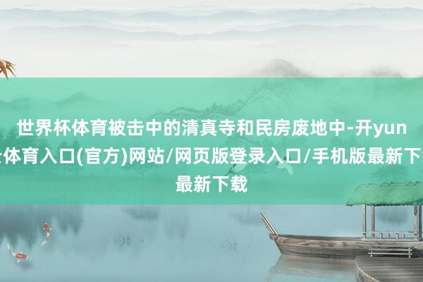 世界杯体育被击中的清真寺和民房废地中-开yun云体育入口(官方)网站/网页版登录入口/手机版最新下载
